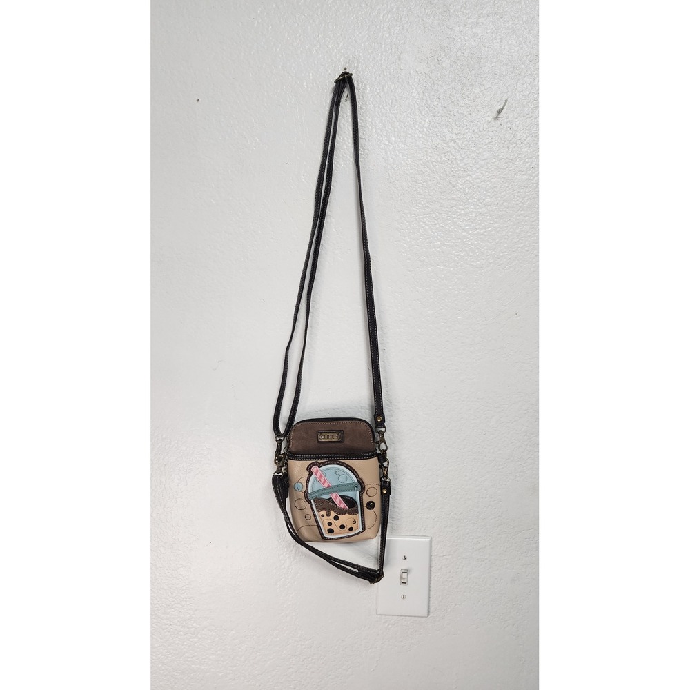 Chala Boba Tea Crossbody Bag Womens Small Brown nwt
